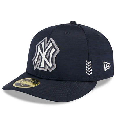 Men's New Era Navy York Yankees 2024 Clubhouse Low Profile 59FIFTY Fitted Hat