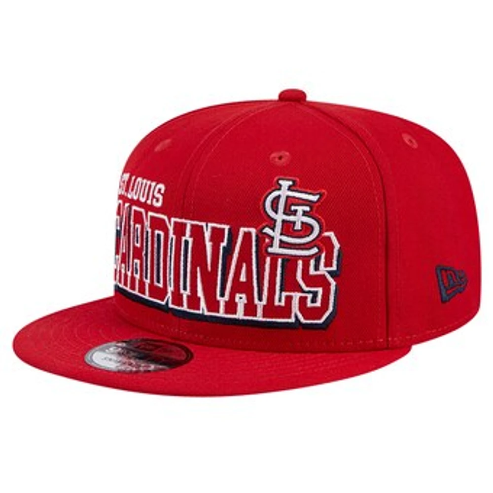 Men's New Era Red St. Louis Cardinals Game Day Bold 9FIFTY Snapback Hat