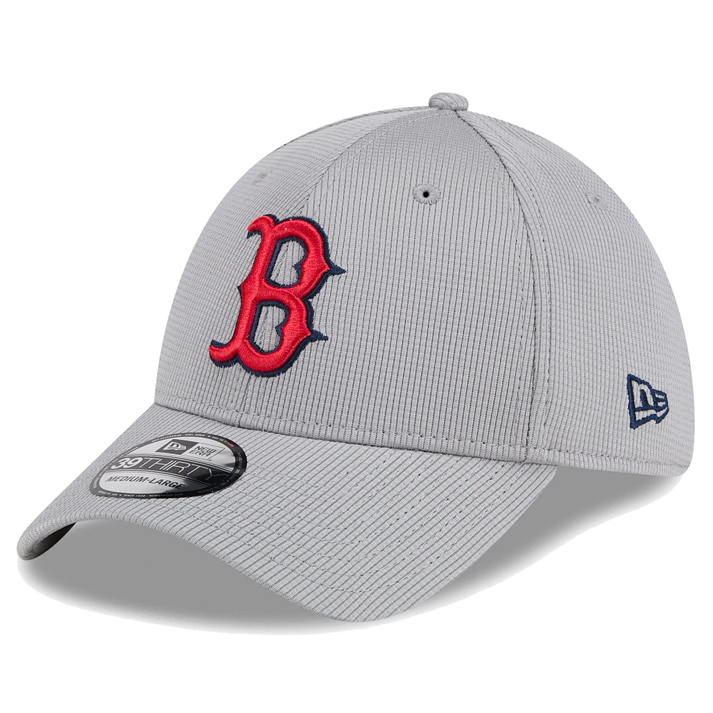 Men's New Era Gray Boston Red Sox Active Pivot 39THIRTY Flex Hat