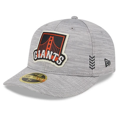 Men's New Era Gray San Francisco Giants 2024 Clubhouse Low Profile 59FIFTY Fitted Hat