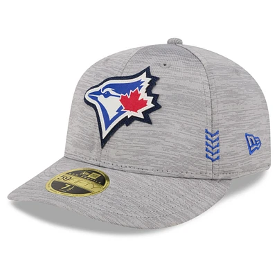 Men's New Era Gray Toronto Blue Jays 2024 Clubhouse Low Profile 59FIFTY Fitted Hat