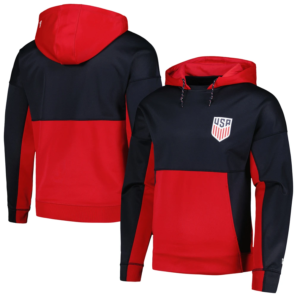 Men's 5th & Ocean by New Era Navy USMNT Active Pullover Hoodie