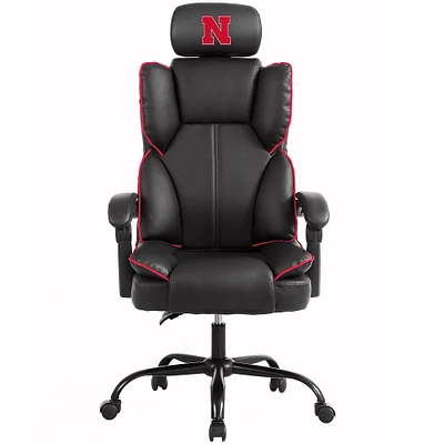 Imperial Black Nebraska Huskers Champ Chair