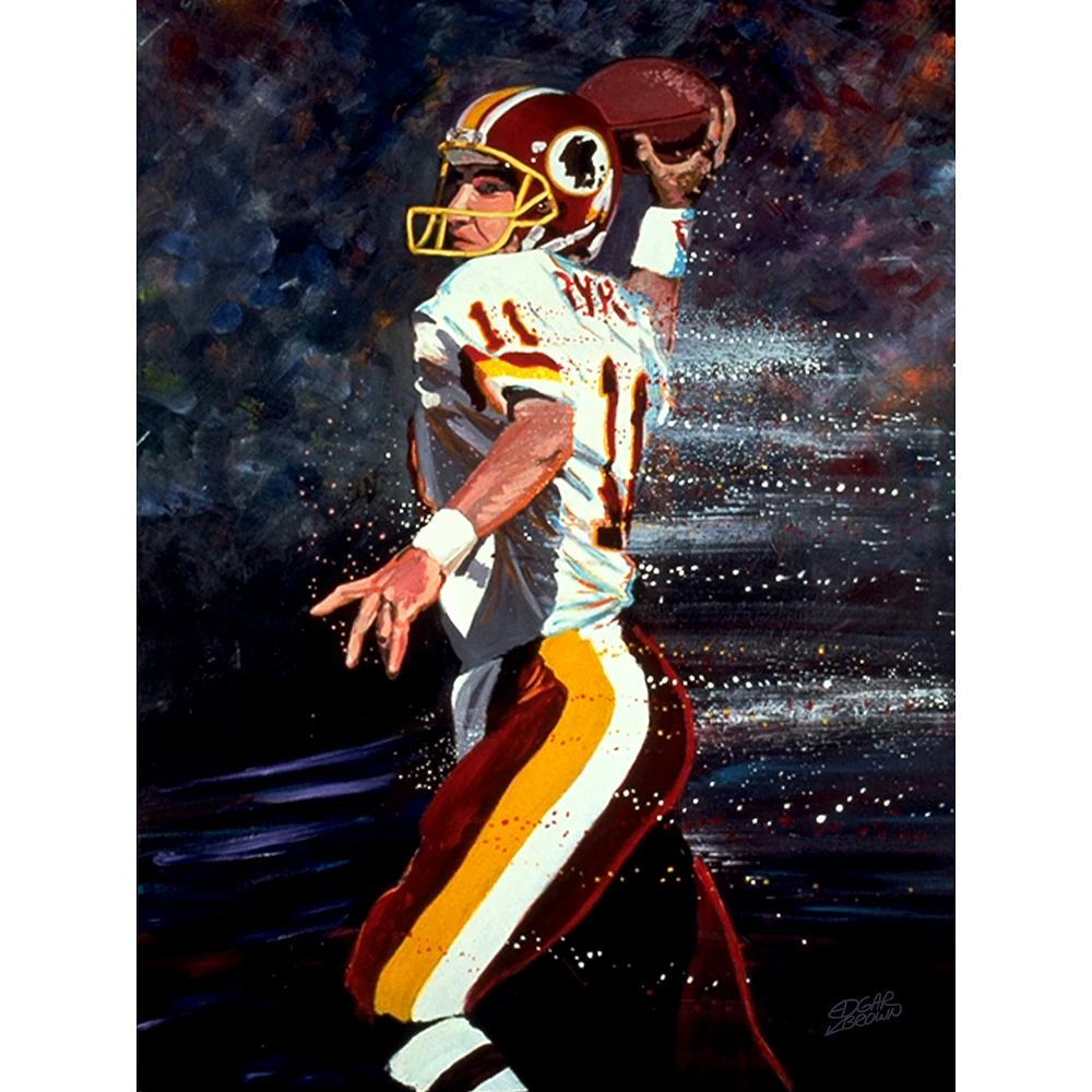 Mark Rypien Washington Commanders Deacon Jones Foundation MVP "DC's Finest" 24" x 32" Fine Art Print by Edgar Brown