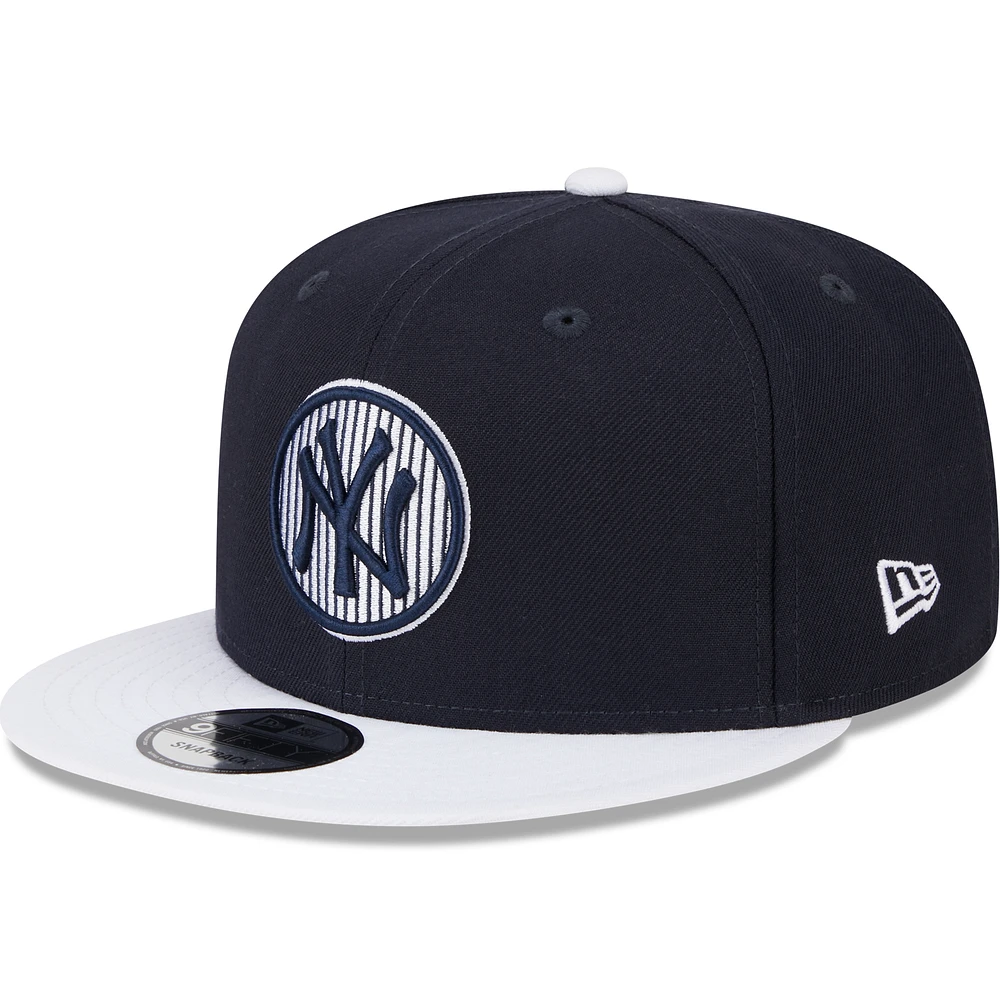 Men's New Era Navy New York Yankees 2025 Batting Practice 9FIFTY Snapback Hat
