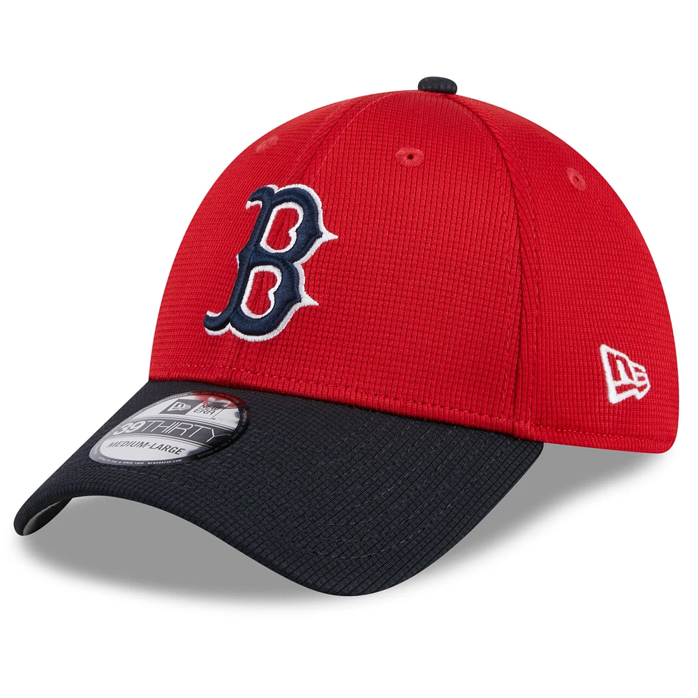 Men's New Era Red Boston Sox 2025 Batting Practice 39THIRTY Flex Hat