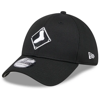 Men's New Era Black Chicago White Sox 2025 Batting Practice 39THIRTY Flex Hat