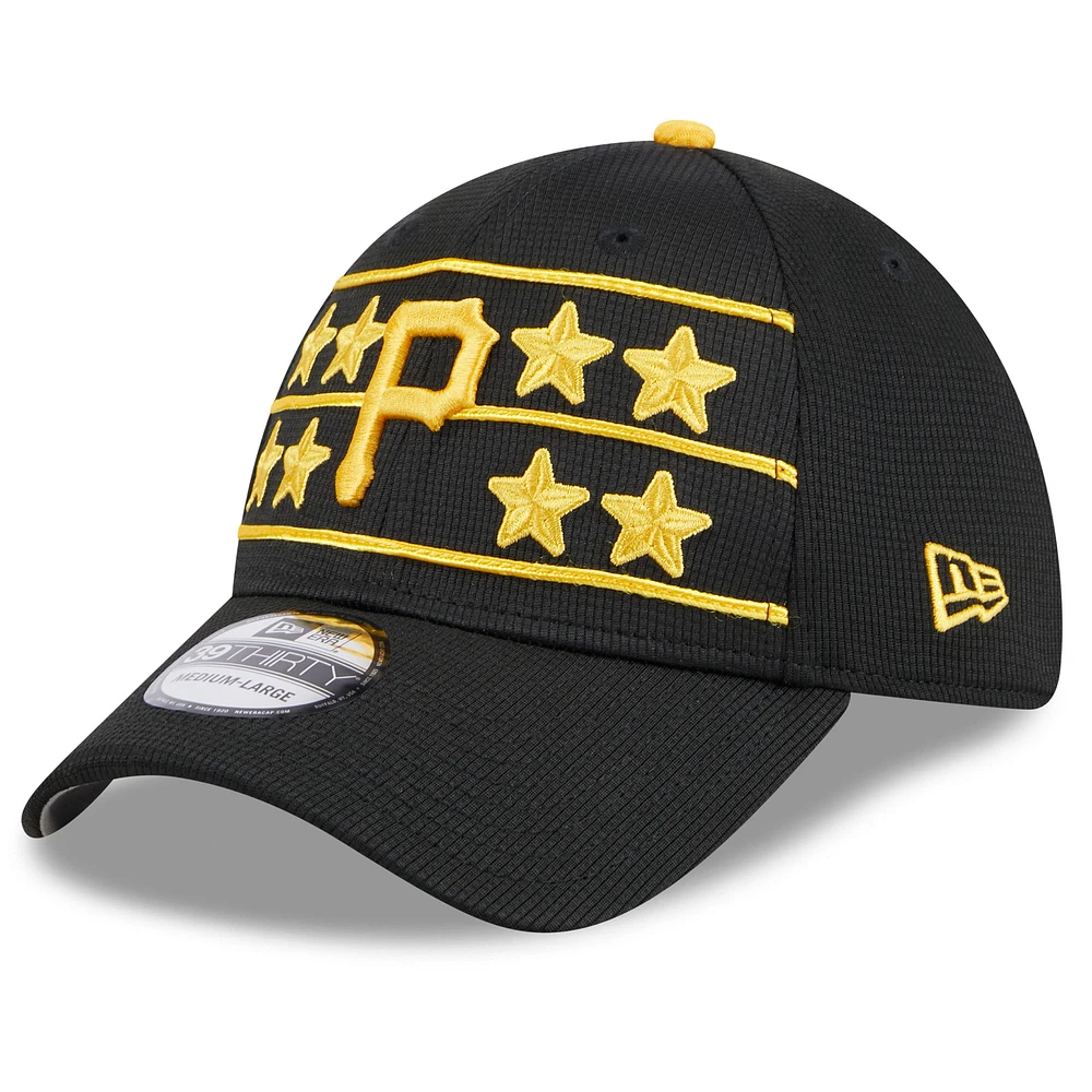 Men's New Era Black Pittsburgh Pirates 2025 Batting Practice 39THIRTY Flex Hat