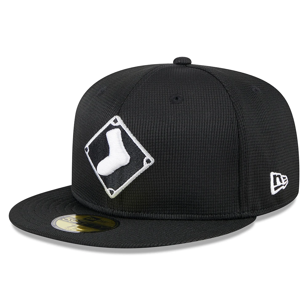 Men's New Era Black Chicago White Sox 2025 Batting Practice 59FIFTY Fitted Hat