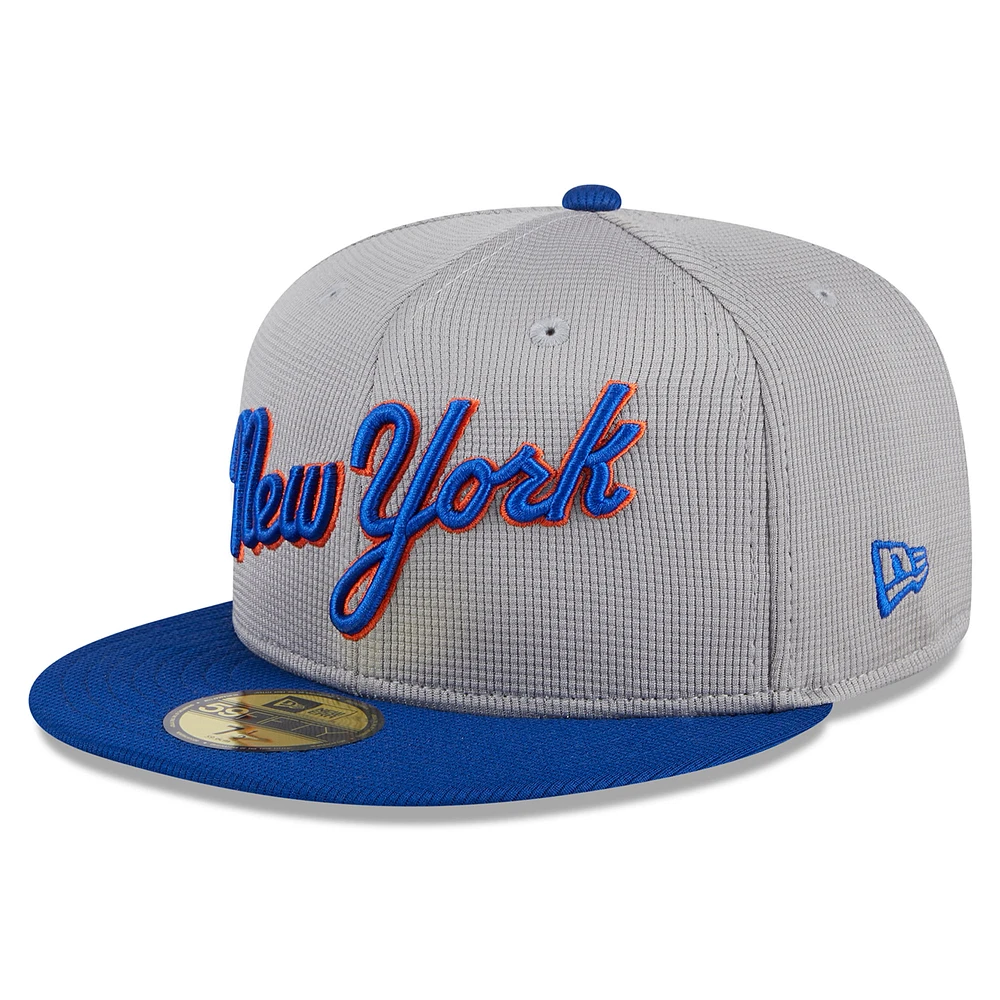 Men's New Era York Mets 2025 Batting Practice 59FIFTY Fitted Hat