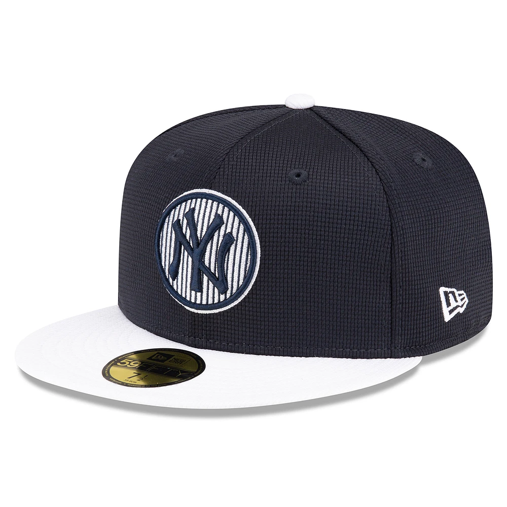 Men's New Era Navy York Yankees 2025 Batting Practice 59FIFTY Fitted Hat