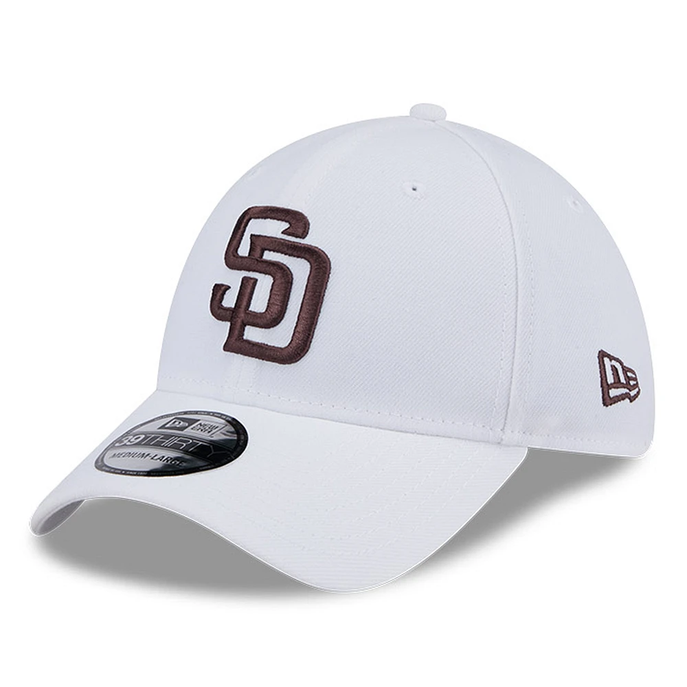 Men's New Era White San Diego Padres 39THIRTY Flex Hat