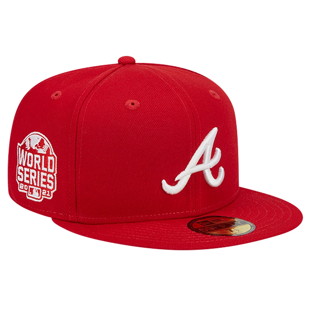 Men's New Era Atlanta Braves Logo 59FIFTY Fitted Hat