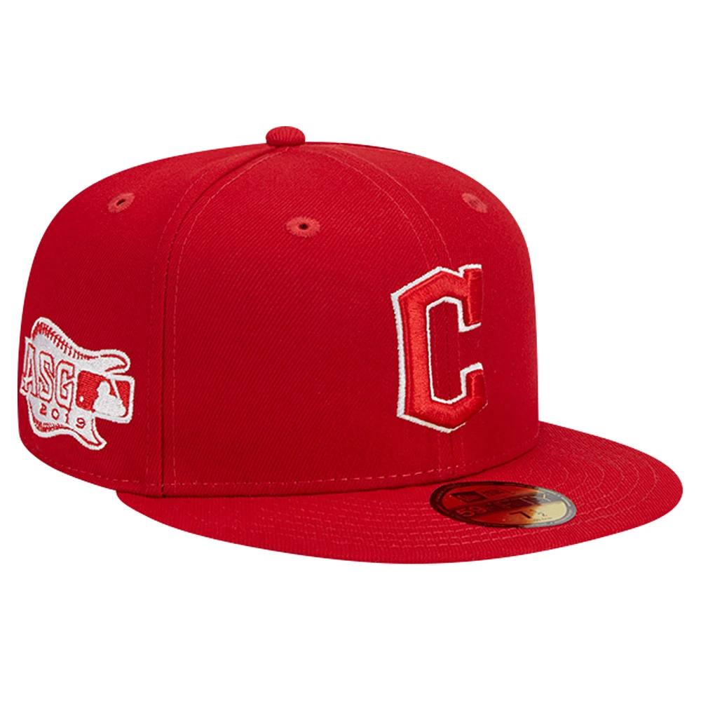 Men's New Era Cleveland Guardians Logo 59FIFTY Fitted Hat