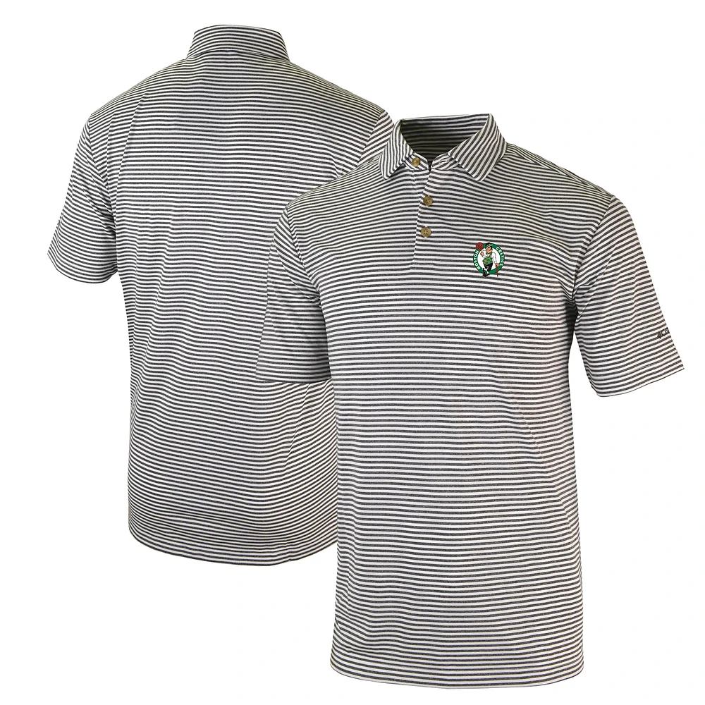 Men's Columbia White Boston Celtics FW23 Omni-Wick Club Invite II Polo