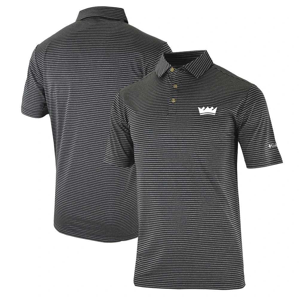 Men's Columbia Black Sacramento Kings FW23 Men's Omni-Wick Club Invite II Polo