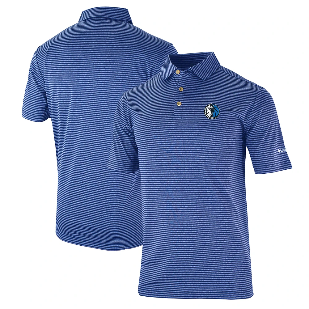 Men's Columbia Blue Dallas Mavericks FW23 Men's Omni-Wick Club Invite II Polo