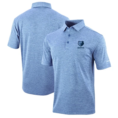 Men's Columbia Light Blue Memphis Grizzlies Omni-Wick Set II Polo
