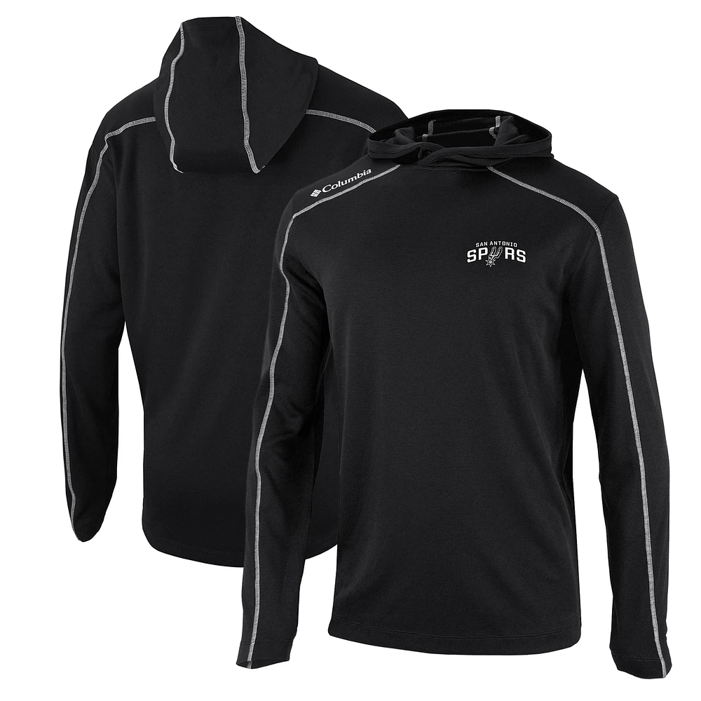 Men's Columbia Black San Antonio Spurs Shotgun Pullover Hoodie