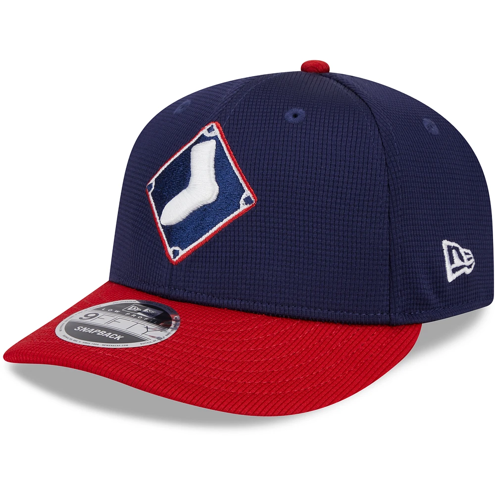 Men's New Era Navy Chicago White Sox 2025 Batting Practice Low Profile 9FIFTY Snapback Hat