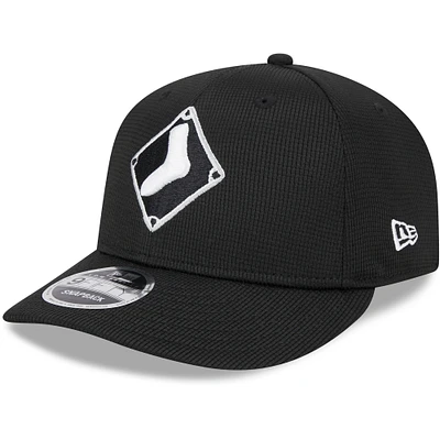 Men's New Era Black Chicago White Sox 2025 Batting Practice Low Profile 9FIFTY Snapback Hat