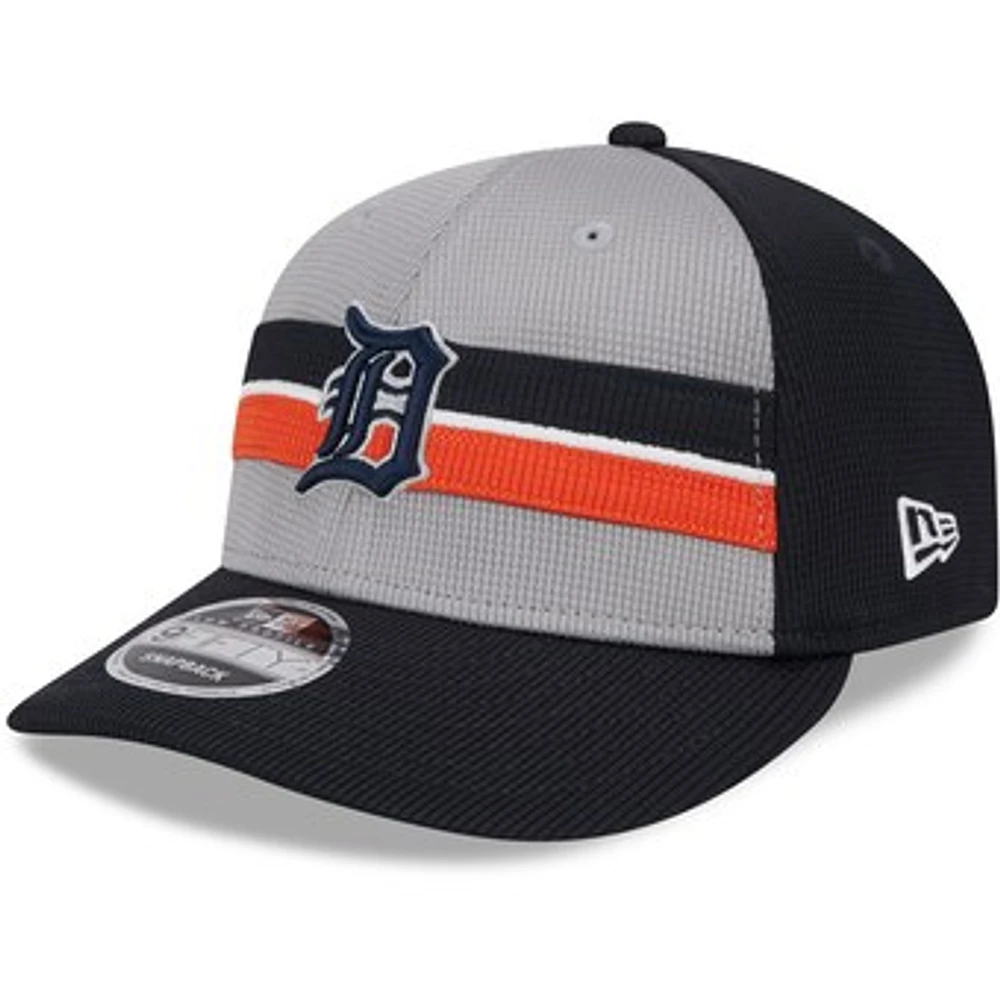 Men's New Era Gray Detroit Tigers 2025 Batting Practice Low Profile 9FIFTY Snapback Hat