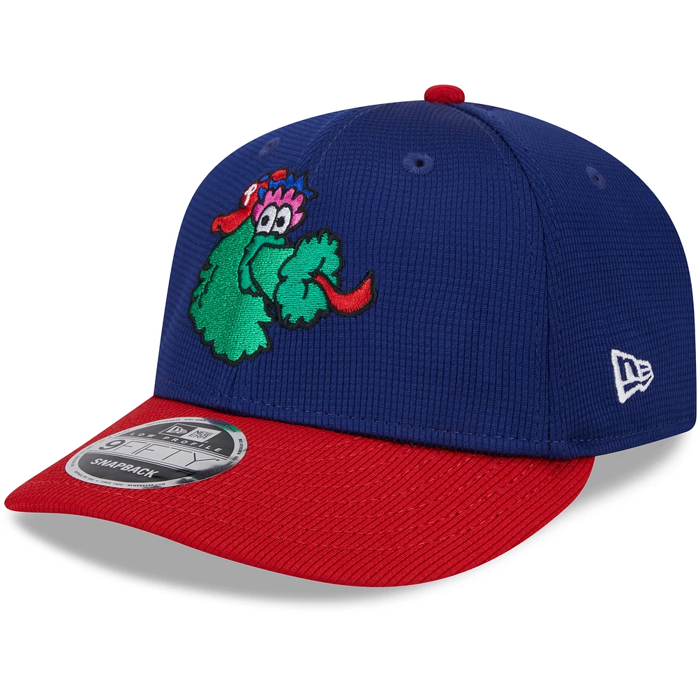 Men's New Era Navy Philadelphia Phillies 2025 Batting Practice Low Profile 9FIFTY Snapback Hat
