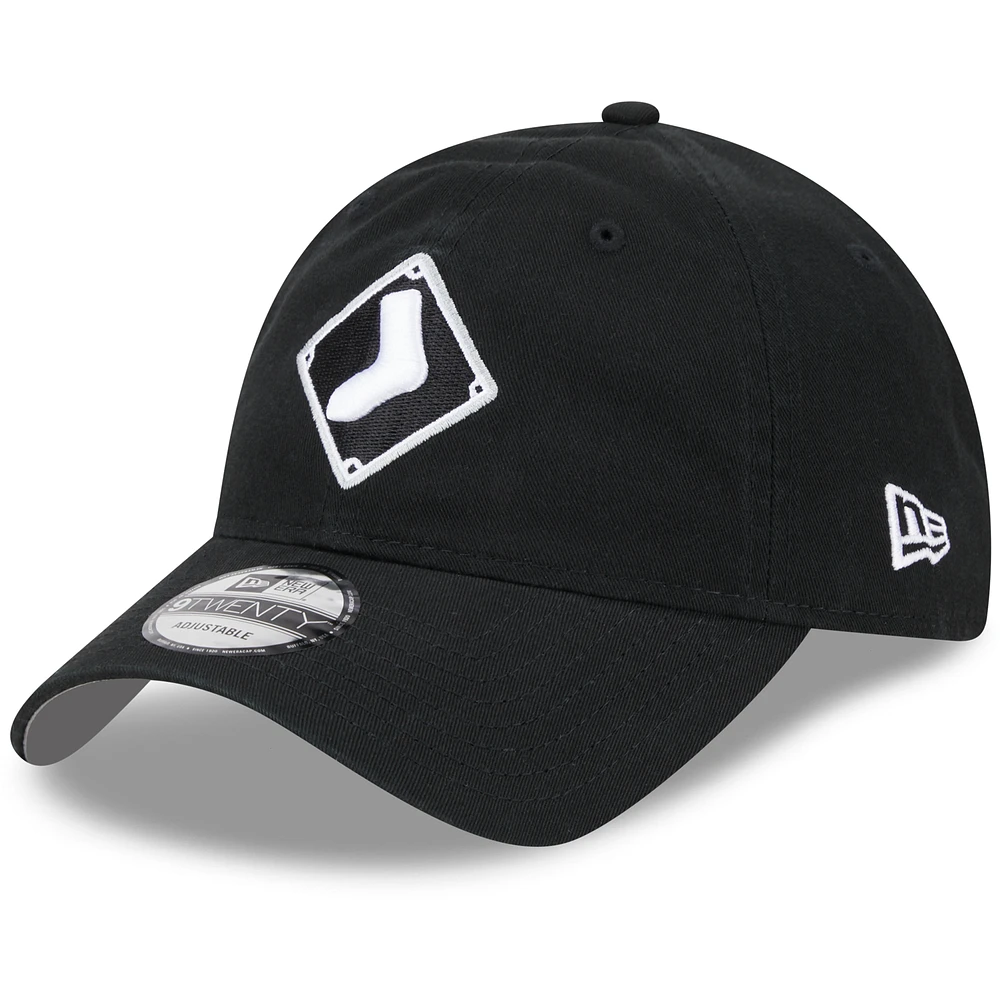Youth New Era Black Chicago White Sox 2025 Batting Practice 9TWENTY Adjustable Hat