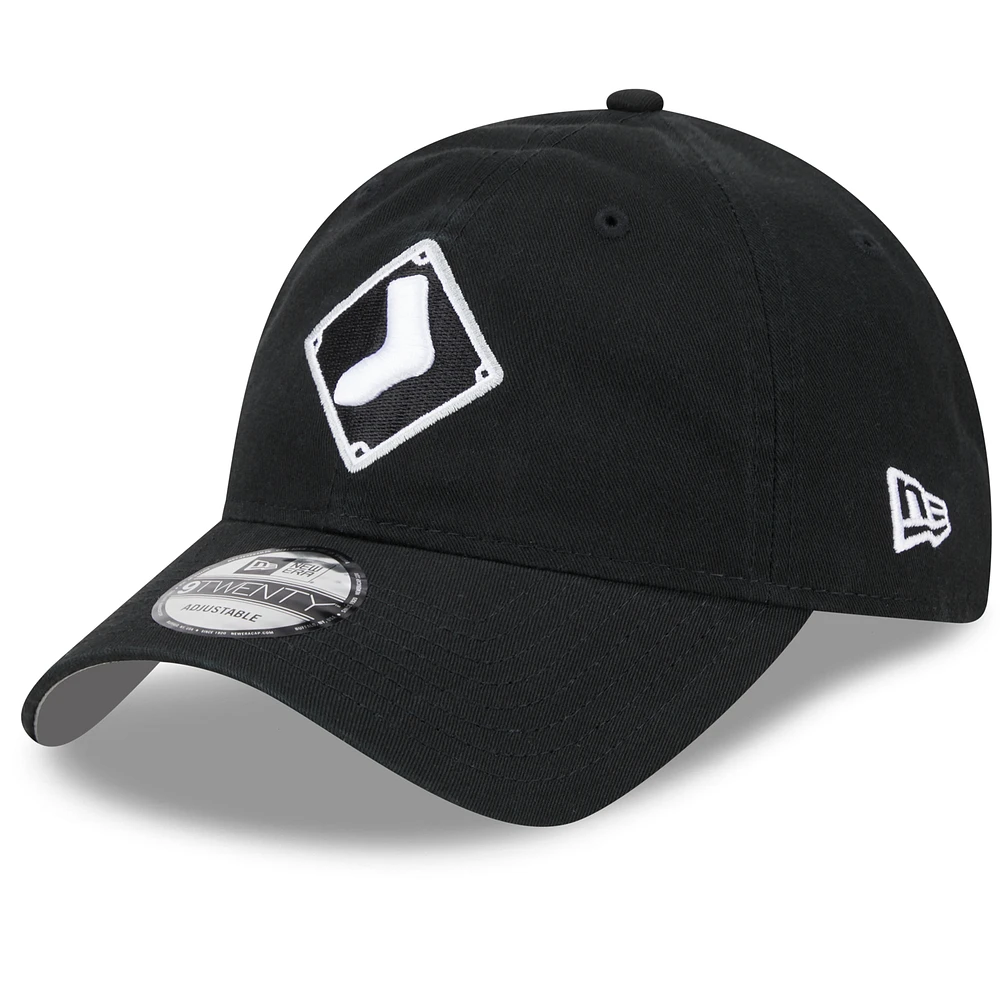Men's New Era Black Chicago White Sox 2025 Batting Practice 9TWENTY Adjustable Hat