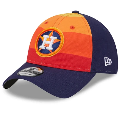 Men's New Era Orange Houston Astros 2025 Batting Practice 9TWENTY Adjustable Hat