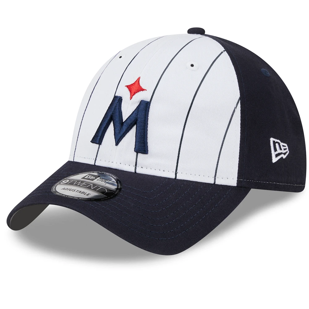 Men's New Era White Minnesota Twins 2025 Batting Practice 9TWENTY Adjustable Hat