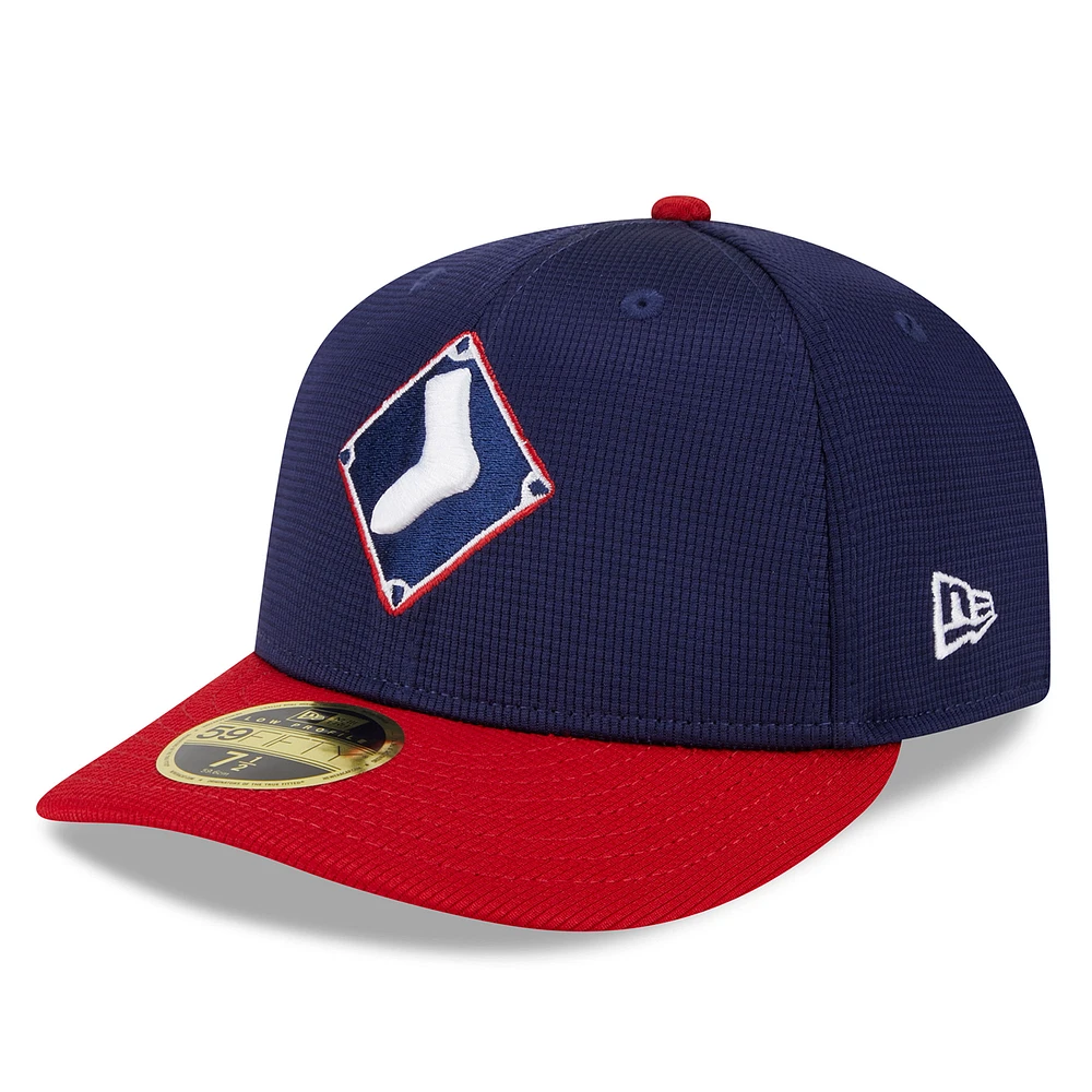 Men's New Era Navy Chicago White Sox 2025 Batting Practice Low Profile 59FIFTY Fitted Hat