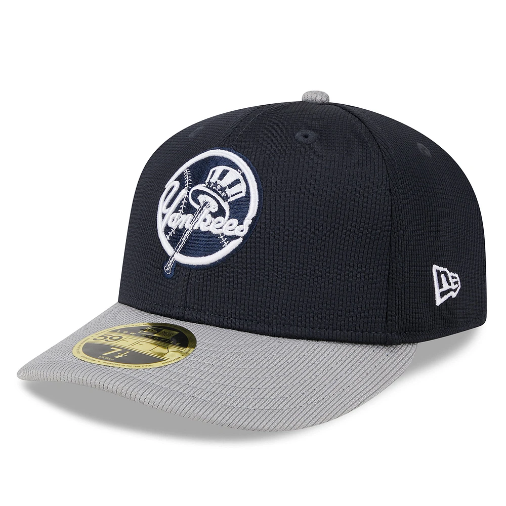 Men's New Era Navy York Yankees 2025 Batting Practice Low Profile 59FIFTY Fitted Hat