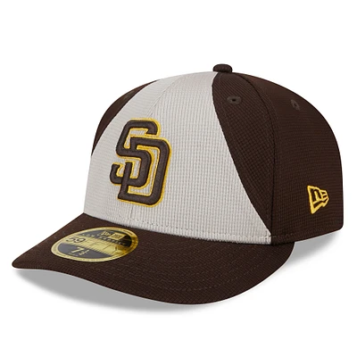 Men's New Era Brown San Diego Padres 2025 Batting Practice Low Profile 59FIFTY Fitted Hat