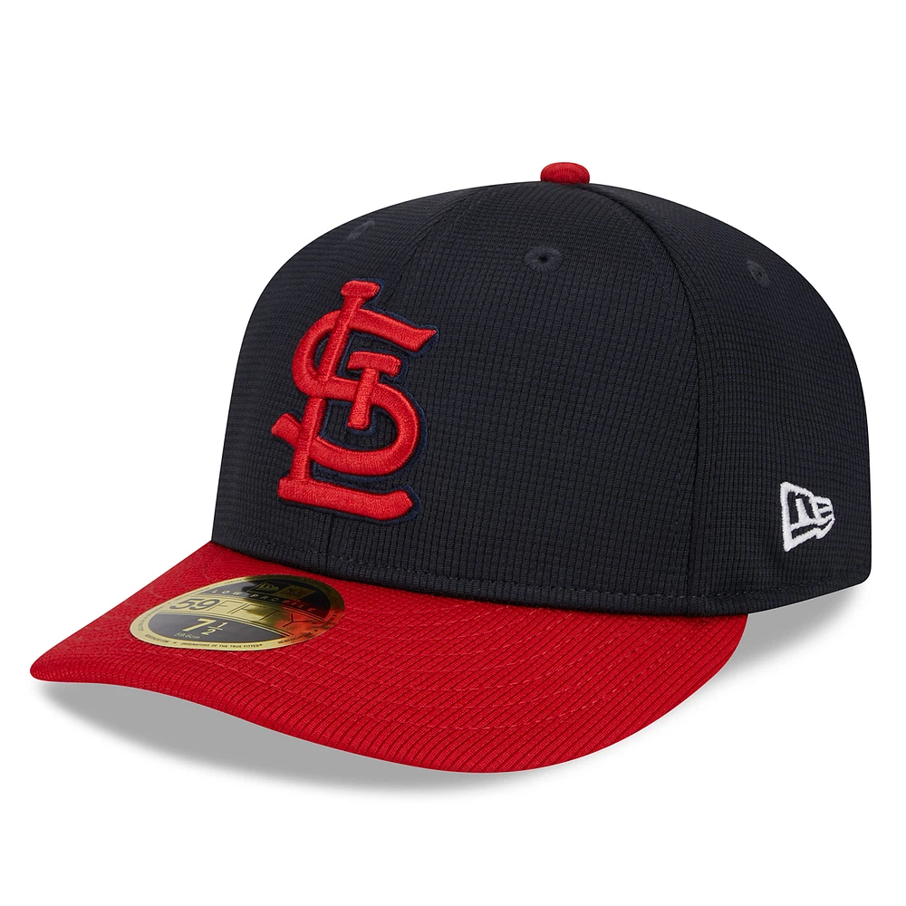 Men's New Era Navy St. Louis Cardinals 2025 Batting Practice Low Profile 59FIFTY Fitted Hat