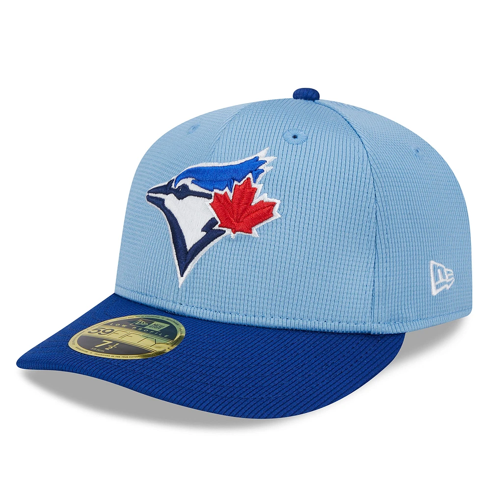 Men's New Era Light Blue Toronto Jays 2025 Batting Practice Low Profile 59FIFTY Fitted Hat