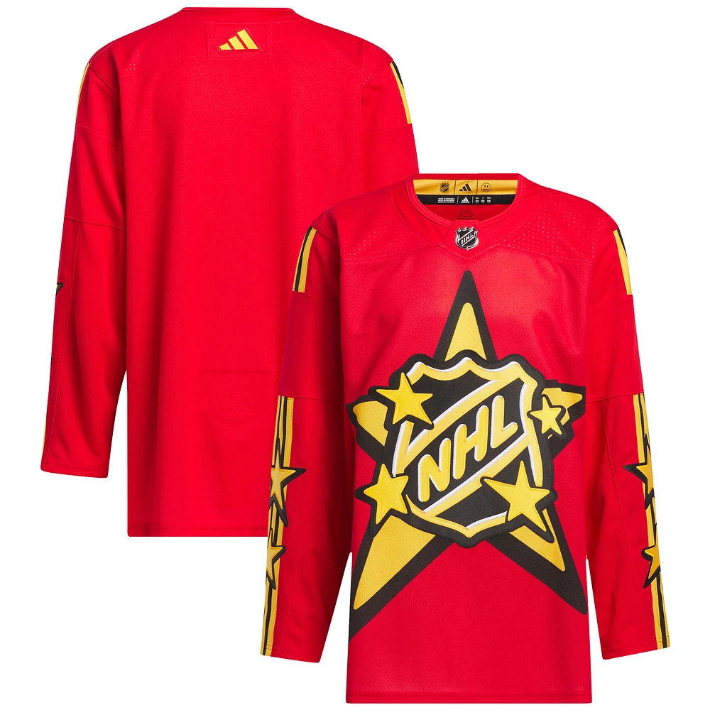 Men's 2024 NHL All-Star Game adidas x drew house Red Primegreen Authentic Jersey