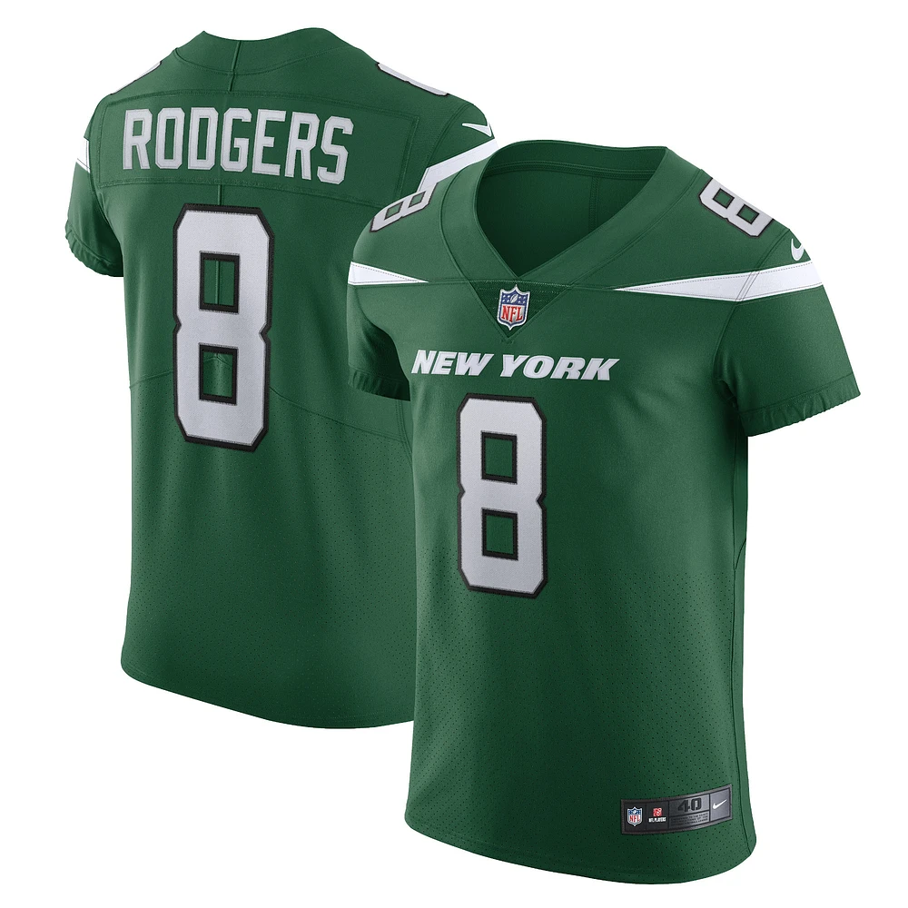 Men's Nike Aaron Rodgers Green New York Jets Alternate Vapor F.U.S.E. Elite Jersey