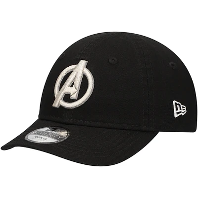 Toddler New Era Black The Avengers 9TWENTY Adjustable Hat