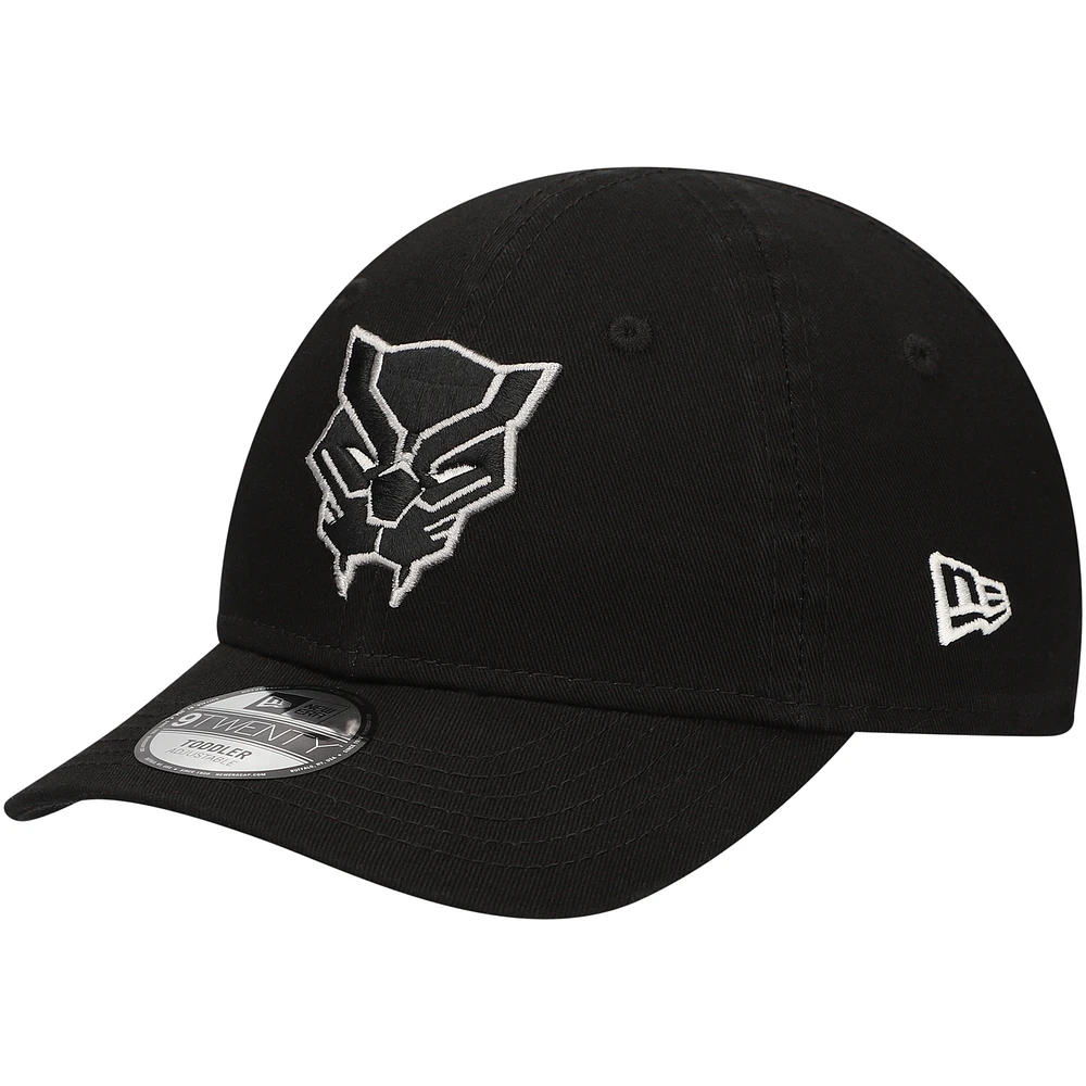 Toddler New Era Black Black Panther 9TWENTY Adjustable Hat