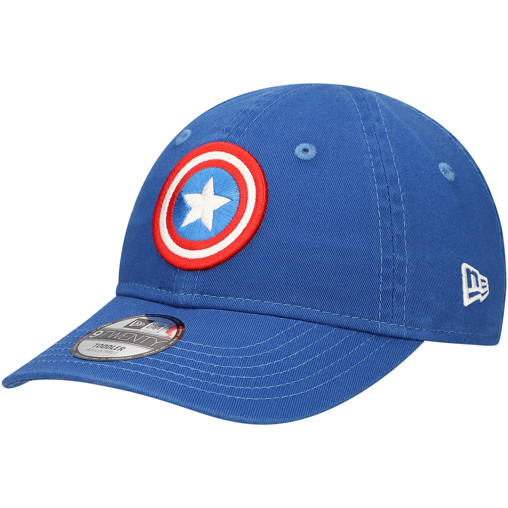 Toddler New Era Blue Captain America 9TWENTY Adjustable Hat