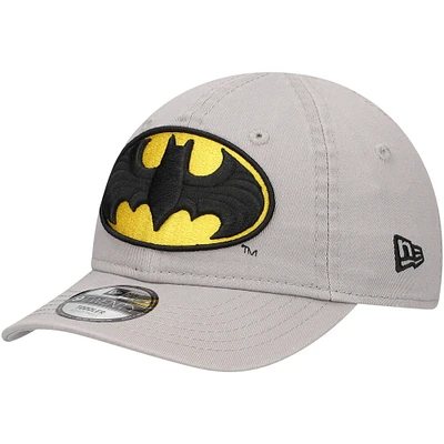 Toddler New Era Gray Batman 9TWENTY Adjustable Hat
