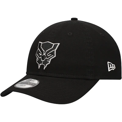 Youth New Era Black Black Panther 9TWENTY Adjustable Hat