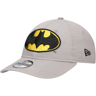 Preschool New Era Gray Batman 9TWENTY Adjustable Hat
