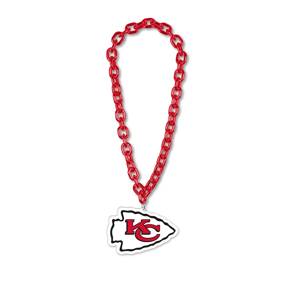 WinCraft Kansas City Chiefs Big Chain Logo Plastic Necklace
