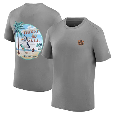 Men's Tommy Bahama Gray Auburn Tigers Thirst & Gull T-Shirt
