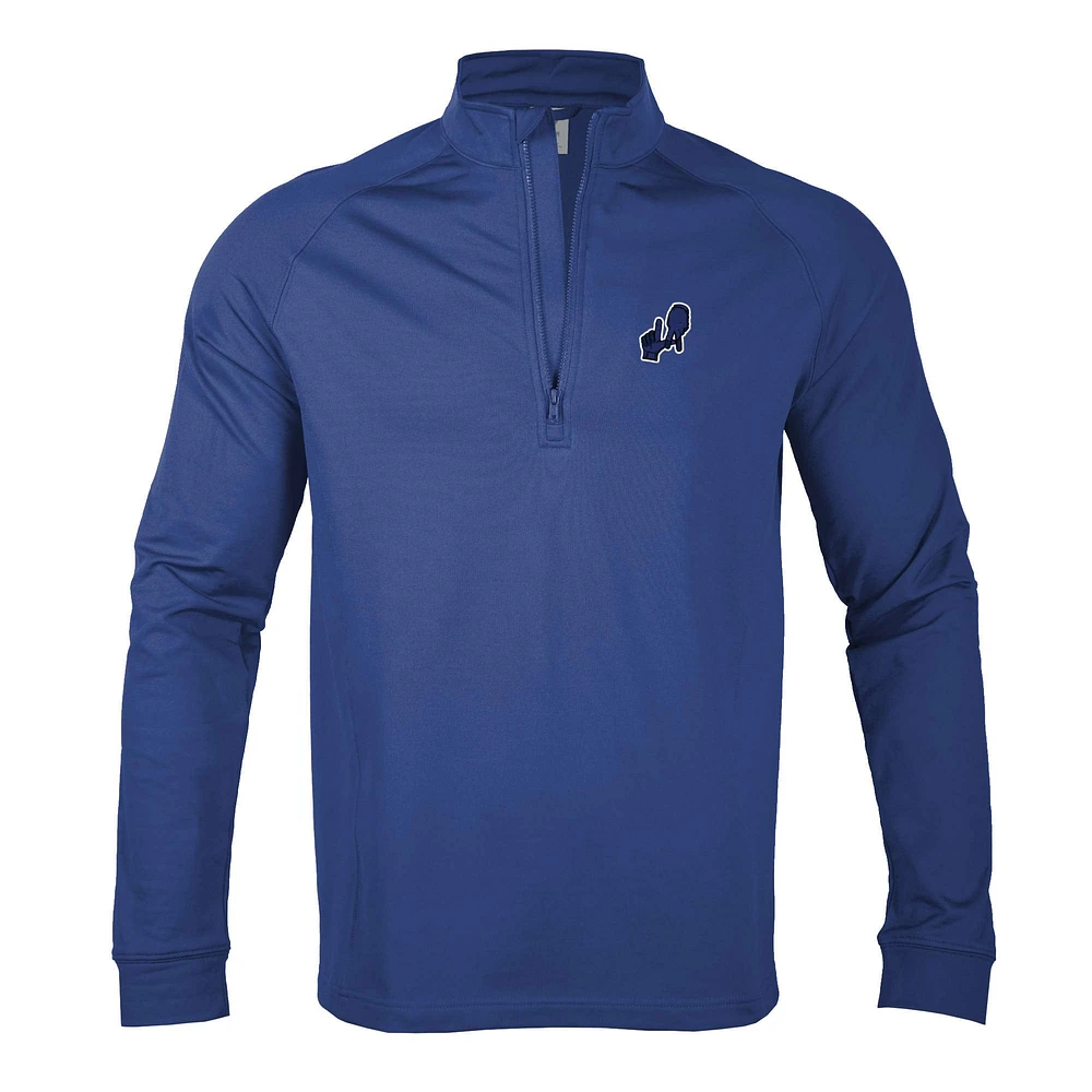Men's Levelwear Royal Los Angeles Dodgers City Connect Calibre Insignia Core Quarter-Zip Pullover Top