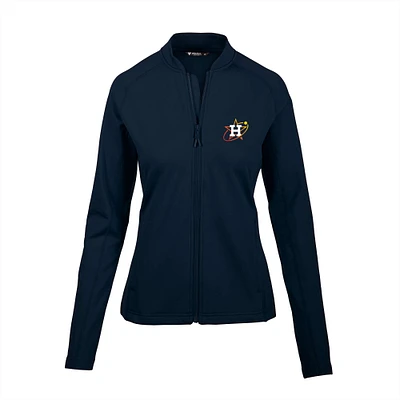 Women's Levelwear Navy Houston Astros City Connect Ezra Insignia Core Full-Zip Jacket