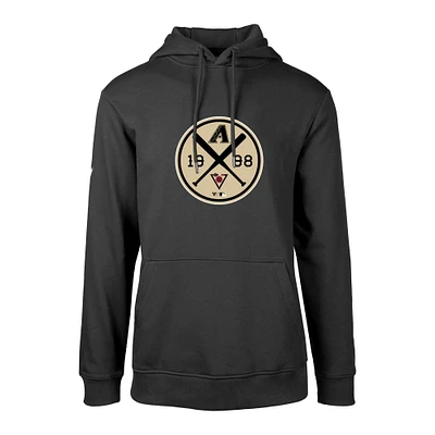 Men's Levelwear Black Arizona Diamondbacks City Connect Podium Strike Pullover Hoodie
