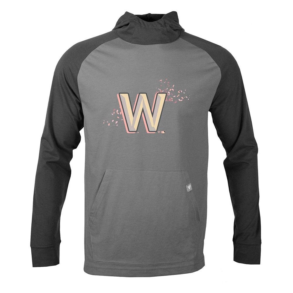 Men's Levelwear Gray Washington Nationals City Connect Uproar Core Logo Pullover Hoodie
